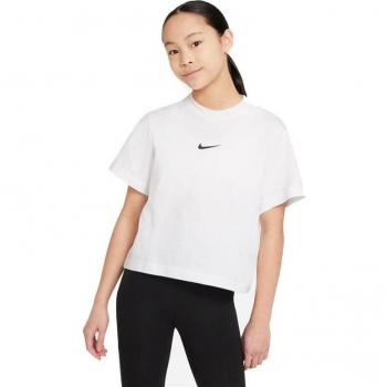 Camiseta Nike Sportswear Essential Boxy Junior Blanca