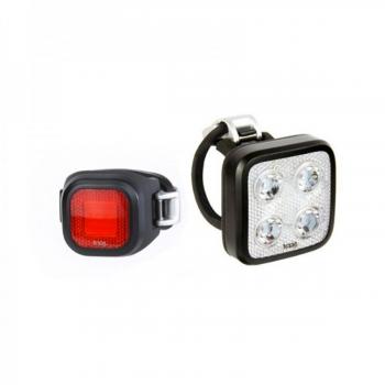 Knog Blinder Mob Mini Twinpack, Mob The Face + Mini Mr. chippy, Black nicht STVZO Zugelassen