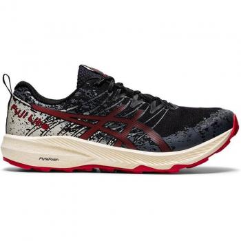 Zapatillas de trail Asics Fuji Lite 2 rojo hombre, ligeras, con tracción optimizada, amortiguación responsive, diseño transpirable y ajuste seguro