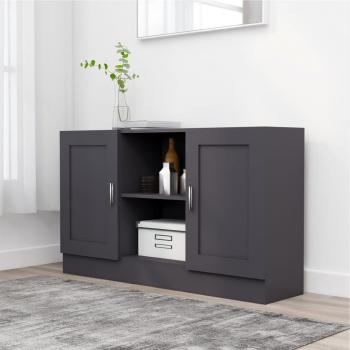 Aparador Gris de Madera Ingenierizada 120x30,5x70 cm