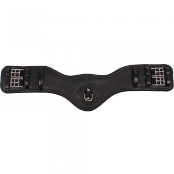 HORKA Cincha de Doma Clásica Anatómica Cuero Negro 40cm Accesorios Equitación