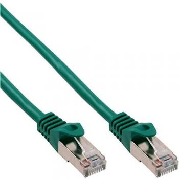 Cable de Red InLine 1.5m Cat5e SF/UTP Verde
