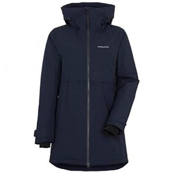 Didriksons Women's Helle Parka 5 - Dark Night Blue, Size 14