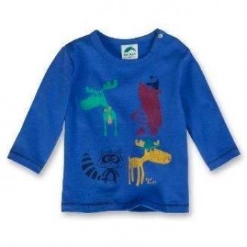 Sanetta - Sudadera con cuello redondo de manga larga para bebé, talla 62 - talla alemana, color azul 50029