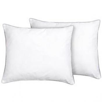 Set de 2 almohadas de algodón 50 x 60 cm suaves y hipoalergénicas