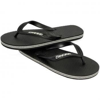 Cressi Beach Flip Flops Chanclas de Playa Unisex para Adultos, Negro