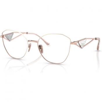 Prada PR 52ZV SVF1O1 Women's Geometric Rose Gold Eyeglasses