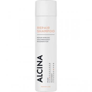 ALCINA Repair Shampoo 250ml - Champú reparador fortificante para cabello dañado, seco, opaco o sin brillo con efecto regenerador
