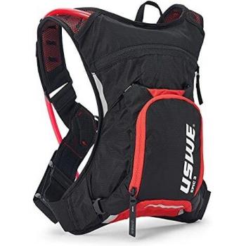 USWE Mochila Epic 3 HIDRATACION 3L NDM 1.2, Adultos Unisex, Negro/Rojo