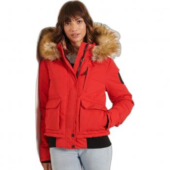 Superdry Women's Everest Bomber Jacket, High Risk Red