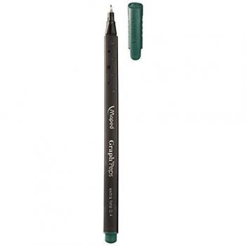 Maped Fineliner graph' Peps, verde oscuro. Caja 12 uds 749119