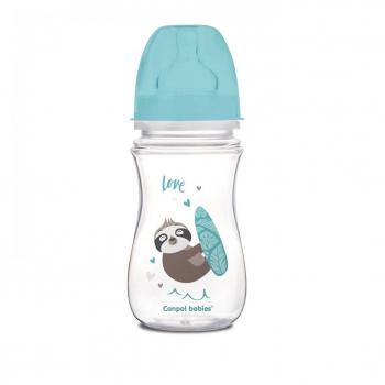 Canpol Babies Exotic Animals Baby Bottle Blue 240 ml
