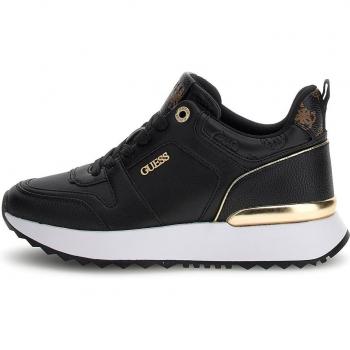 Guess KADDY Women's Trainers (Sneakers) in Black, Ecopelle, D24GU41 FL8DDYELE12, Size 4 UK
