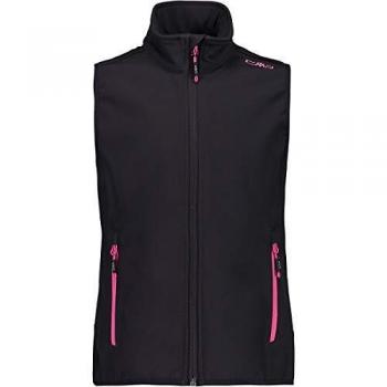 CMP Gilet Softshell Clima Protect Chaleco, Niñas, Antracite/Bouganville, 104