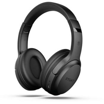 Auriculares de Diadema Inalámbricos Ryght Tempo Negro - Sonido estéreo claro, 20H de autonomía, plegable, ligero, control de música y volumen, contestar llamadas, activar asistente de voz, aur