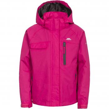 Trespass niños del Vivir Impermeable Lluvia Chaqueta con Capucha Desmontable, Infantil, Color Pink Lady, tamaño Talla 3/4