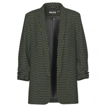 Pieces Bosella 3/4 Printed Blazer Duffel Bag in Aop Houndstooth for Women, Size 2XL