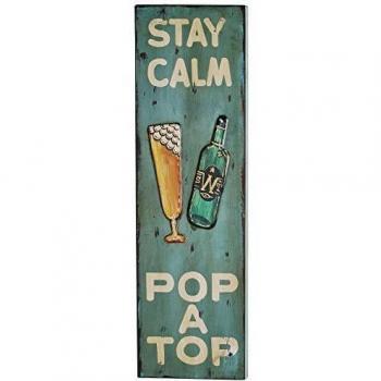 Sit-Möbel 1075-00 Wall-Art This y That, 30 x 4 x 100 cm, madera, Stay calm, diseño Vintage