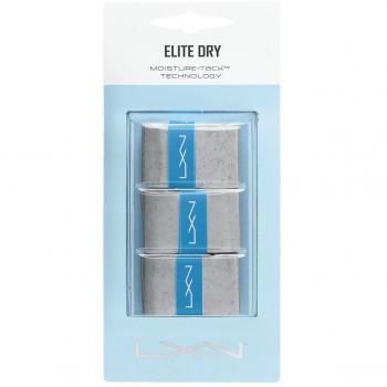 Luxilon Juego de sobreempuñaduras Elite Dry, 3 recambios, Gris, WRZ470703