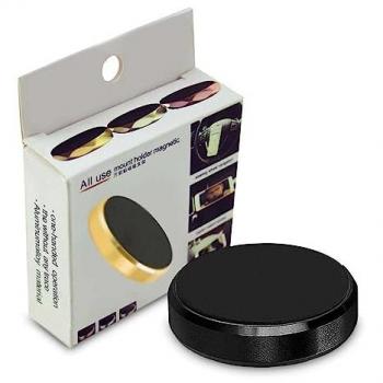 Soporte Magnético para Smartphone con Base Imantada para Coche - Superficies Planas Ø33 mm Negro