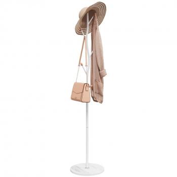 Perchero de hierro con recubrimiento en polvo blanco 177 cm Vidaxl