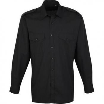 Camisa de trabajo Premier PR210 manga larga para hombre, lisa, con diseño clásico y tejido duradero