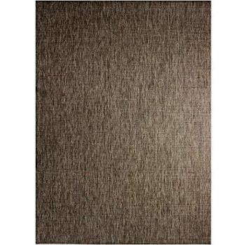 Alfombra Brillante Efecto Pailleté y Escintilante para Interior y Exterior - 160 x 230 cm - Color Marrón