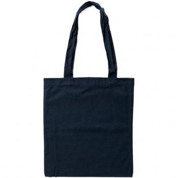 Unbekannt XT003 - Baumwolltasche farbig, zwei lange Henkel - Bolso de asas de algodón para mujer, azul - Tiefblau ca. HKS 38/41, ca. 38 x 42 cm