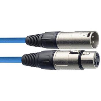 Stagg SMC6 CBL 6 m XLR to XLR Microphone Cable - Blue