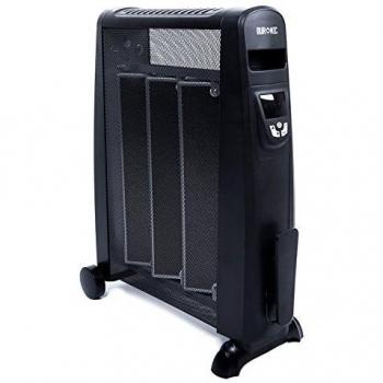 Duronic HV052 Calefactor Eléctrico 1500W de Panel de Mica | Transportable y con Mando a distancia | Estufa de bajo consumo y ligero | Calentamiento rápido en 1 min
