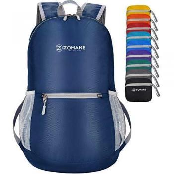 ZOMAKE Mochila Plegable Ligera 20L, Mochilas Pequeñas para Hombre Mujer, Mochilas Compacta para Viajar Senderismo