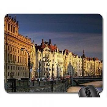 Vltava River, Prague, Czech Republic Mouse Pad, Mousepad
