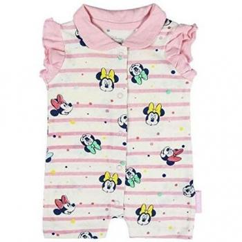 Cerdá Pelele Niña de Disney Minnie Mouse Juego de Pijama, Blanco, 6 Meses para Bebés