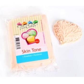FunCakes Fondant para Cubrir Tartas, Cupcakes, Galletas o Modelar color Beige Piel: Sabor Vainilla, Flexible, Sin Gluten, Halal, Kosher D, Apto Véganos, 250g, FC97875
