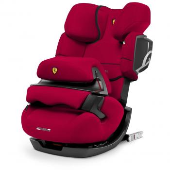 Cybex - Silla de coche grupo 1/2/3 Pallas 2-Fix, silla de coche 2 en 1 para niños, para coches con y sin ISOFIX, 9-36 kg, desde los 9 meses hasta los 12 años aprox.Scuderia Ferrari: Racing Red