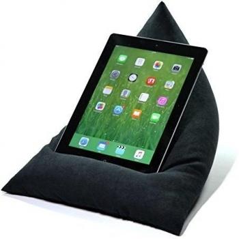 eBean - Soporte cojín para tablets y iPad, color negro
