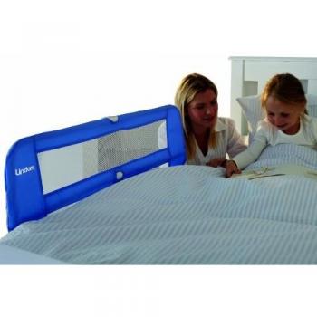 Lindam Safe and Secure - Barandilla de seguridad para la cama, color azul