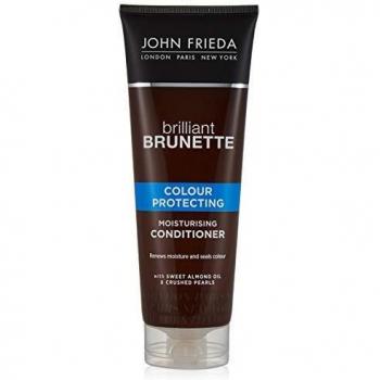 John Frieda Brilliant Brunette Colour Protecting Moisturising Conditioner for Brown Hair, 250 ml