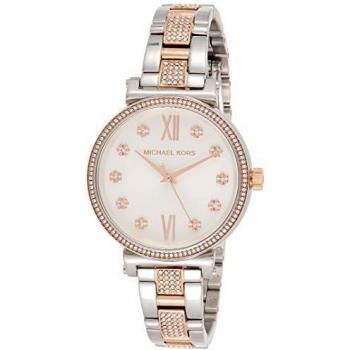 Michael Kors Reloj Analógico para Mujer de Cuarzo con Correa en Acero Inoxidable MK3880