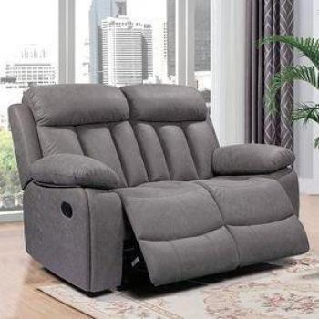 Sofá Reclinable 2 Plazas Madrid Deluxe con Reposapiés Elevable Color Marengo 101x152x97 cm
