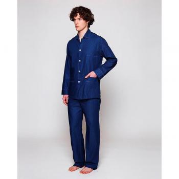 Pijama de hombre largo estampado Jacquard Mirto