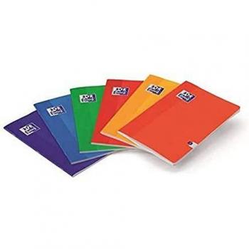 Oxford 736603 - Libreta A5, 48 hojas, horizontal, con margen, multicolor