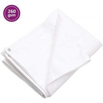Lona HDPE blanca 260 g/m² 3x6 m Día y Noche