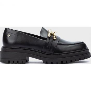 Mocasines de mujer de piel en color negro