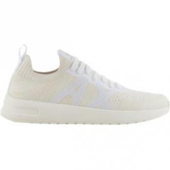 Armani Exchange Men's White Stretchy Sneakers Size 12 US
