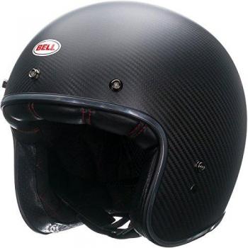 Casco Jet Bell Custom 500 Carbon Negro Mate Talla XS