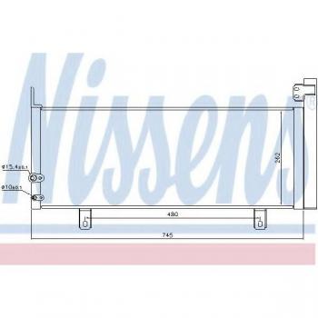 Condensador de aire acondicionado Nissens 940499 con secador