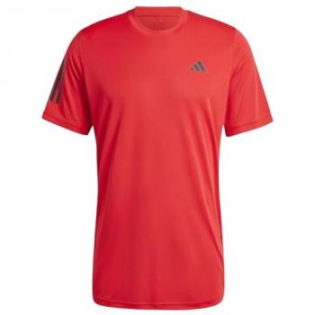 Adidas Club 3Stripes Camiseta De Manga Corta Hombres Rojo - M