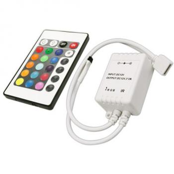 Conjunto controlador y mando a distancia para tiras multicolor RGB Electro DH 81.052