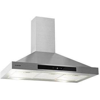Campana de extracción Klarstein Zelda 90 - 210W, 3 intensidades, 650m³/h, LED, acero inoxidable, eficiencia energética B